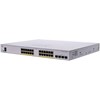 Switch Managed - C3 - Géré - 24 x 10/100/1000 (PoE+) + 4 x Gigabit SFP - Montable sur rack - PoE+ (370 W) CBS350-24FP-4G-EU